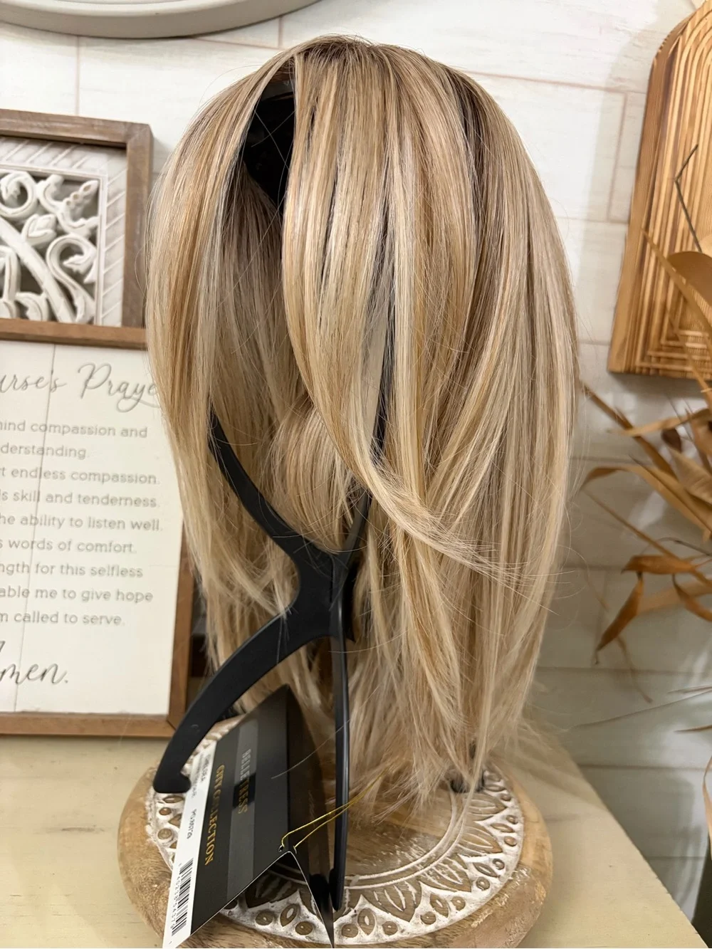 Belle Tress Chelsea in Raw Sugar Blonde. Women's Wig - heat friendly synthetic.